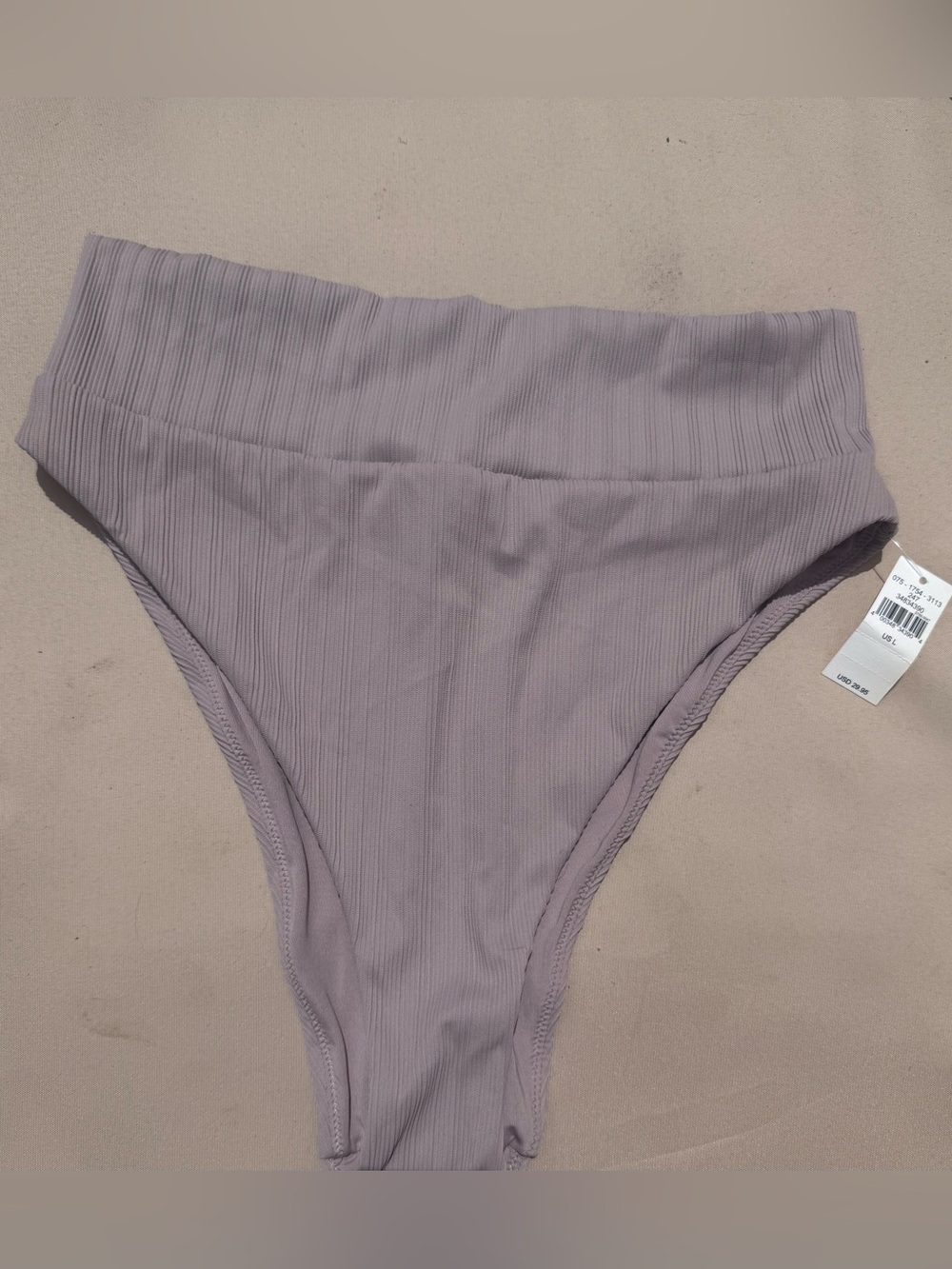 aerie High Cut Cheeky Ribbed Bikini Bottom